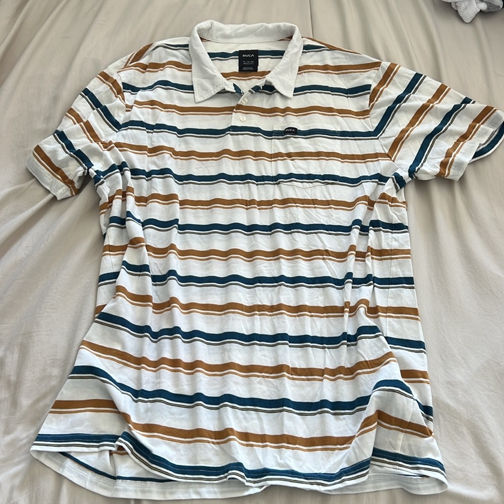 Rvca mens collared polo t shirt
xl